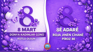 8 Mart Dünya Kadınlar Günü kutlu olsun.