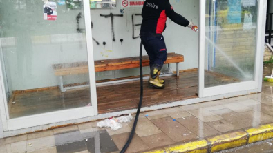 Ağrı Belediyesinde Kurban Bayram Öncesi Temizlik Çalışması