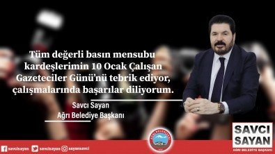 Başkanımız Savcı Sayan'ın 10 Ocak Çalışan Gazeteciler Günü Mesajı