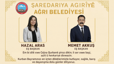 BELEDİYE EŞ BAŞKANLARINDAN KURBAN BAYRAMI MESAJI