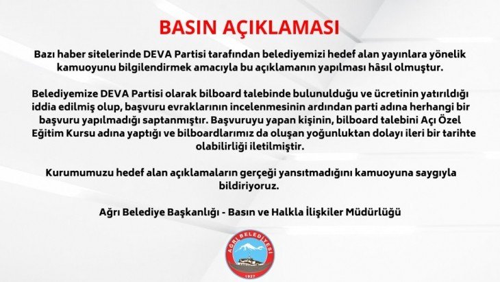 Basın Açıklaması