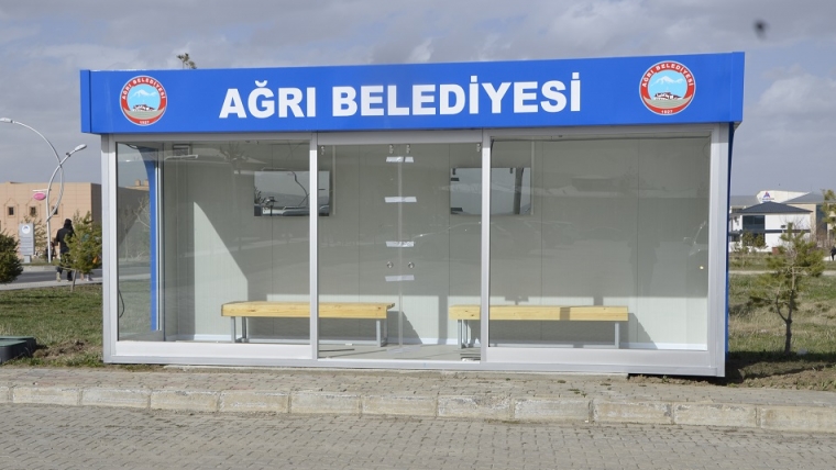 Ağrı Belediyesinden Kapalı Durak Uygulaması