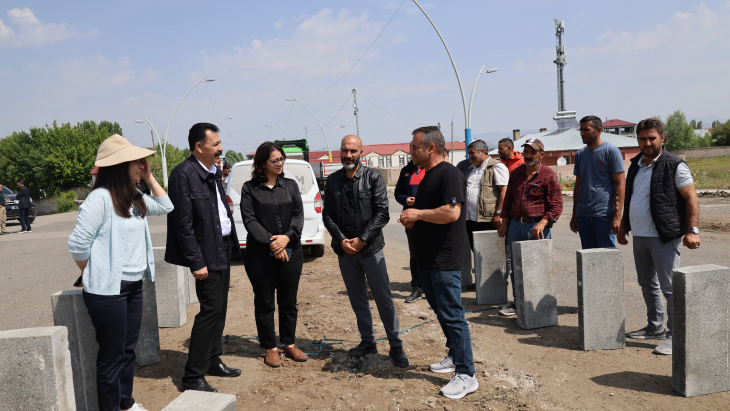AĞRI BELEDİYESİNDEN ALTYAPI VE ÜSTYAPI ÇALIŞMALARINA YERİNDE TAKİP