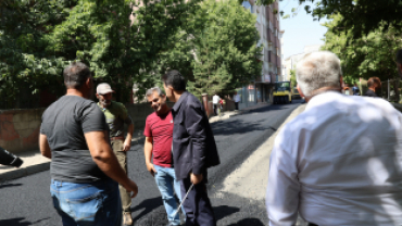 EŞ BAŞKAN MEMET AKKUŞ SAHA ÇALIŞMALARINI YERİNDE İNCELEDİ