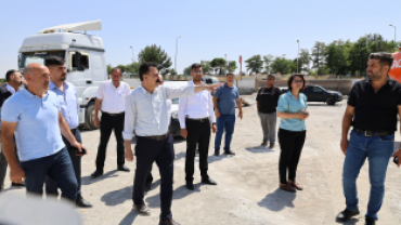 EŞ BAŞKAN MEMET AKKUŞ SAHA ÇALIŞMALARINI YERİNDE İNCELEDİ