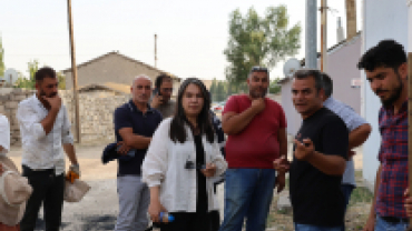 AĞRI BELEDİYE EŞ BAŞKANLARI SAHA ÇALIŞMALARINI YERİNDE İNCELEDİ
