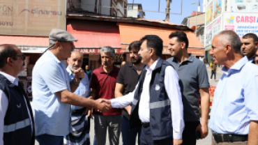 AĞRI BELEDİYE EŞBAŞKANI MEMET AKKUŞ ZABITA EKİPLERİ VE MECLİS ÜYELERİYLE SAHADA