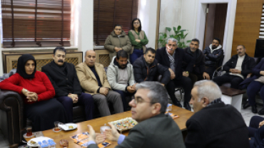 DEM PARTİ İL EŞBAŞKANLARI, İL YÖNETİMİ VE AĞRI MİLLETVEKİLİ HEVAL BOZDAĞ’DAN AĞRI BELEDİYESİ EŞBAŞKANLARINA İADE-İ ZİYARET