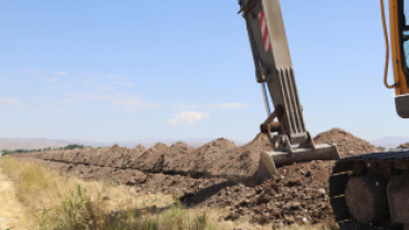 3 bin metrelik içme suyu çalışması