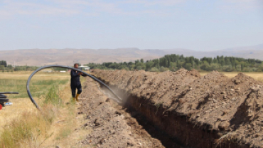 3 bin metrelik içme suyu çalışması