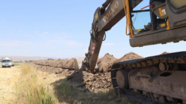 3 bin metrelik içme suyu çalışması