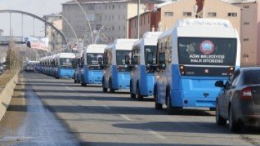 Başkan Sayan, Yeni Araçları Konvoyla Halka Tanıttı