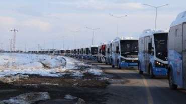 Başkan Sayan, Yeni Araçları Konvoyla Halka Tanıttı