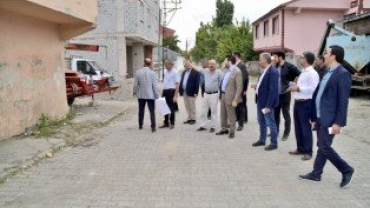 Kardeş Belediye Erzurum, Bahçelievler Mahallesinde İncelemelerde Bulundu