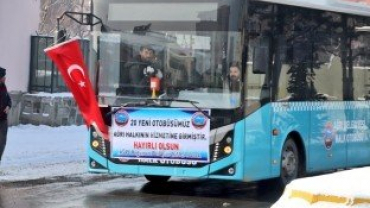 Belediyemiz tarafından 20 Yeni Otobüs daha hizmete sunuldu