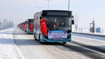 Belediyemiz tarafından 20 Yeni Otobüs daha hizmete sunuldu