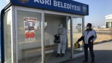 Belediyemiz Toplu Yaşam Alanlarında Dezenfekte Çalışması Gerçekleştirdi