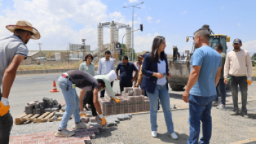 AĞRI BELEDİYESİ EŞBAŞKANLARI SAHA ÇALIŞMALARINI YERİNDE TAKİP ETTİ
