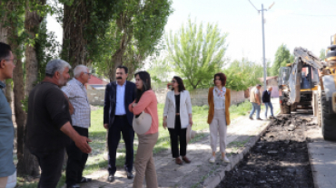 AĞRI BELEDİYESİ EŞ BAŞKANLARI SAHA ÇALIŞMALARINI YERİNDE İNCELEDİ