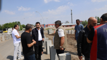 AĞRI BELEDİYESİNDEN ALTYAPI VE ÜSTYAPI ÇALIŞMALARINA YERİNDE TAKİP