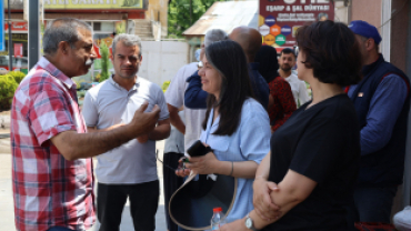 ORTA REFÜJLERDE YEŞİL DOKUNUŞ: EŞBAŞKAN HAZAL ARAS ÇALIŞMALARI YERİNDE İNCELEDİ