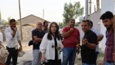 AĞRI BELEDİYE EŞ BAŞKANLARI SAHA ÇALIŞMALARINI YERİNDE İNCELEDİ