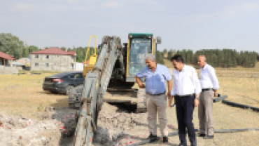 AĞRI BELEDİYE EŞ BAŞKANLARI SAHA ÇALIŞMALARINI YERİNDE İNCELEDİ