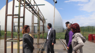Ağrı Belediyesi Eş Başkanı Memet Akkuş, Katı Atık Depolama Merkezi enerji üretim santralinde incelemelerde bulundu.