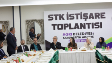 AĞRI BELEDİYESİNDEN SİVİL TOPLUM KURULUŞLARIYLA İSTİŞARE BULUŞMASI